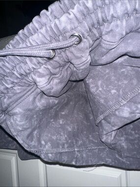 Lavender Grey Tie-Dye Drawstring pants